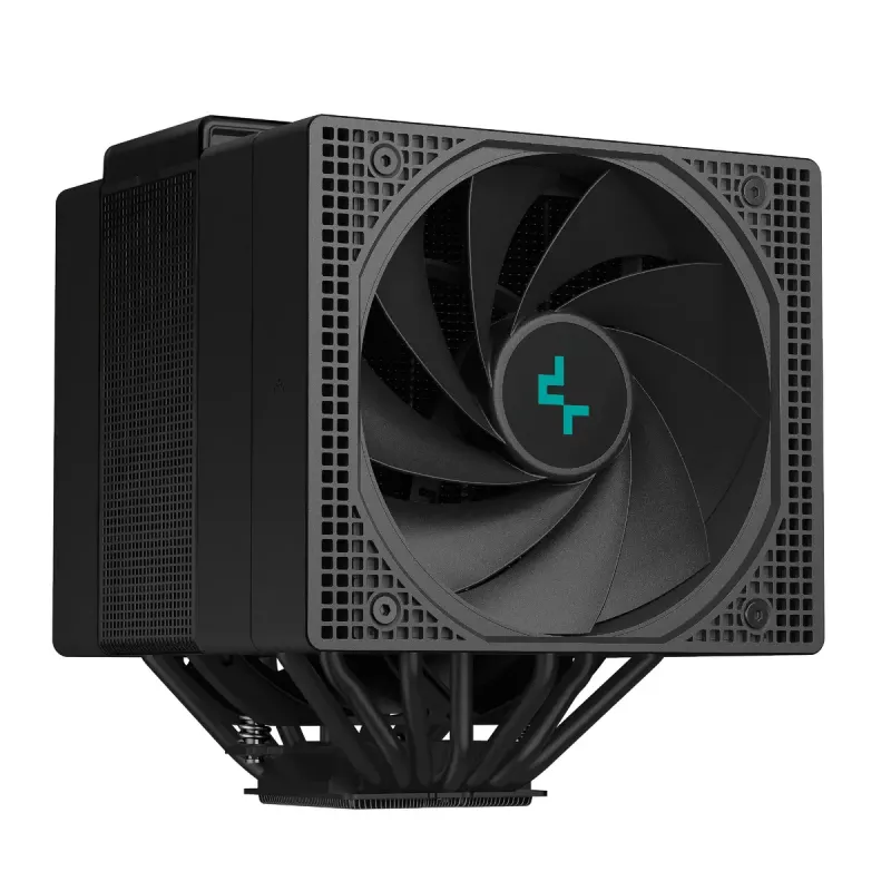 Luftkühler DeepCool ASSASSIN IV VC VISION — Dual-Lüfter 120/140 mm, 300 W TDP, 7 Heatpipes, LGA115x/LGA1200/LGA1700/LGA20xx kompatibel, Schwarz