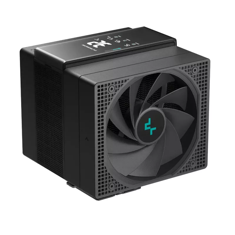 Luftkühler DeepCool ASSASSIN IV VC VISION — Dual-Lüfter 120/140 mm, 300 W TDP, 7 Heatpipes, LGA115x/LGA1200/LGA1700/LGA20xx kompatibel, Schwarz