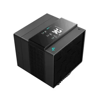 Luftkühler DeepCool ASSASSIN IV VC VISION — Dual-Lüfter 120/140 mm, 300 W TDP, 7 Heatpipes, LGA115x/LGA1200/LGA1700/LGA20xx kompatibel, Schwarz