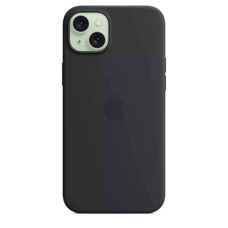 Cover Apple iPhone 15 Plus Silicone Case mit MagSafe Schwarz