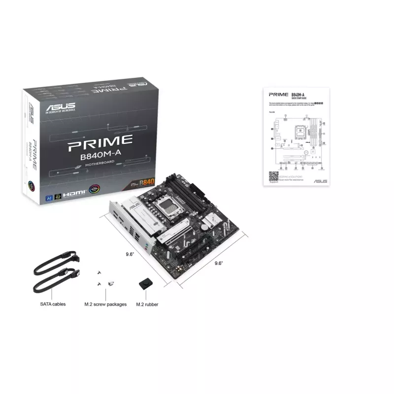 Motherboard ASUS PRIME B840M-A-CSM AMD B840 Sockel AM5 micro ATX