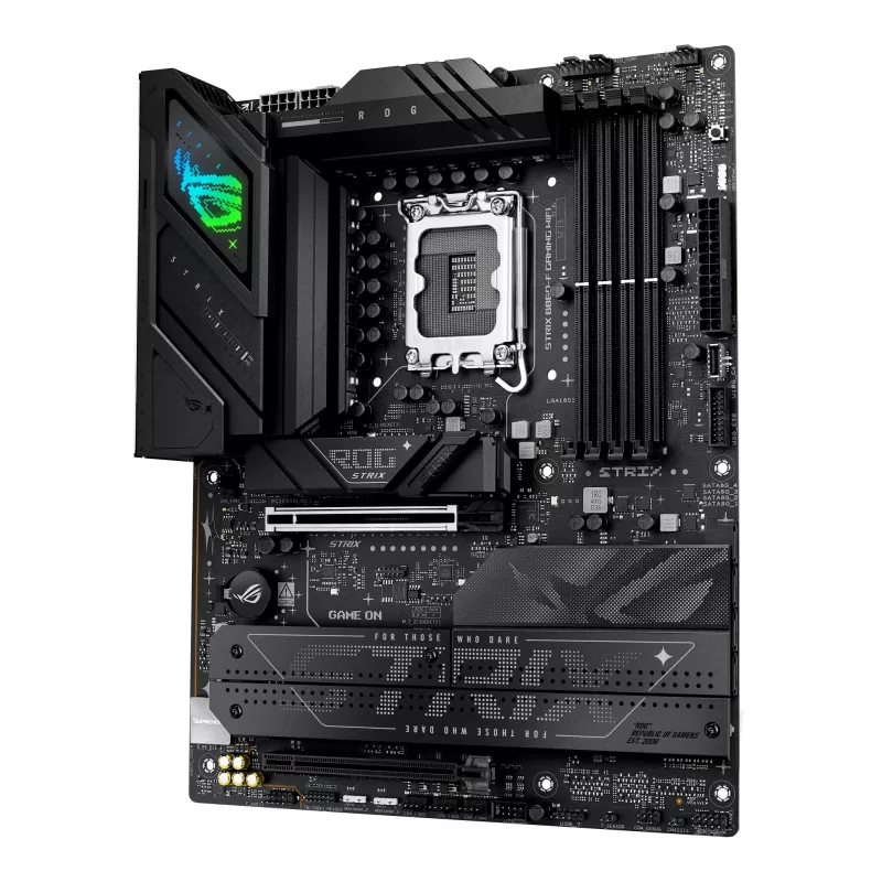 Motherboard ASUS ROG STRIX B860-F GAMING WIFI — Intel B860, LGA 1851, ATX, DDR5, 4x DIMM, Wi‑Fi 7, 2.5Gb LAN, 4x M.2