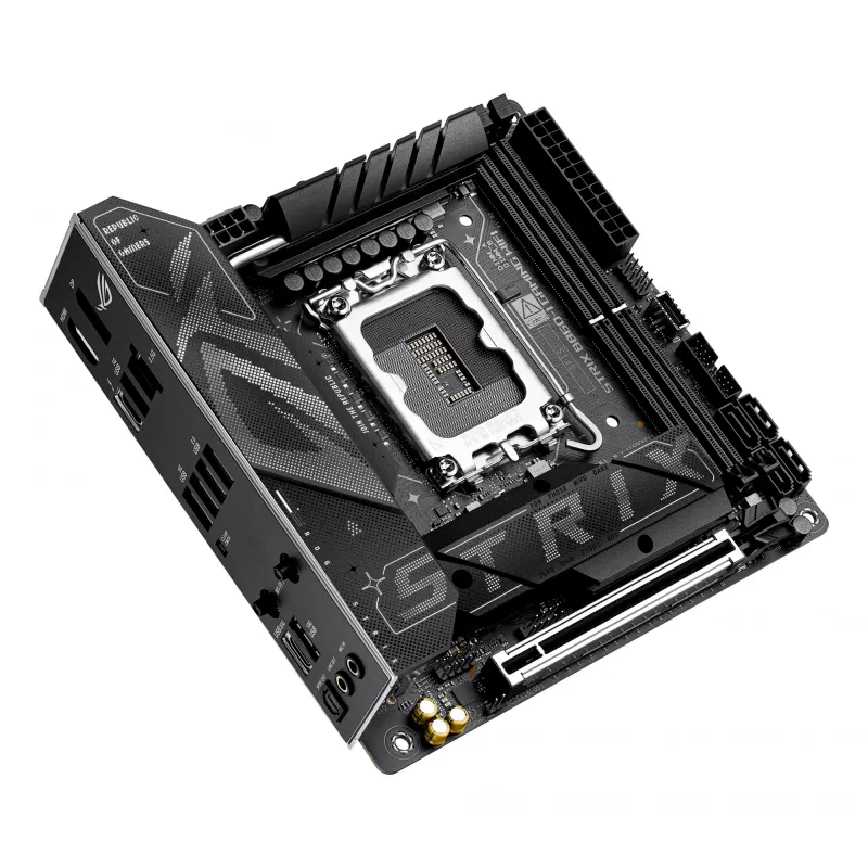 Motherboard ASUS ROG STRIX B860-I GAMING WIFI — Intel B860, LGA 1851, mini ITX, 2× DDR5 DIMM (bis zu 128 GB), Wi‑Fi 7, 2.5Gb LAN