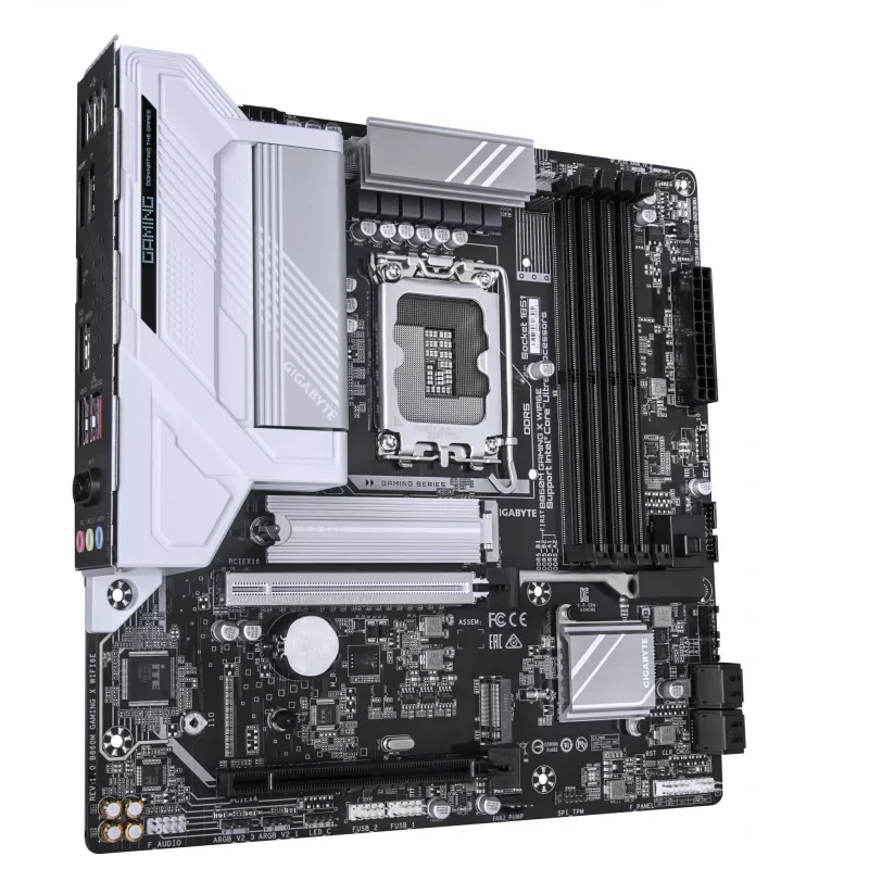 GIGABYTE B860M GAMING X WIFI6E Mainboard - Intel Core Ultra Series CPUs, 8+1+2+2 Phasen VRM, bis zu 9200MHz DDR5, 1xPCIe 5.0 + 1xPCIe 4.0 M.2, 2.5GbE LAN, WIFI 6E, USB 4