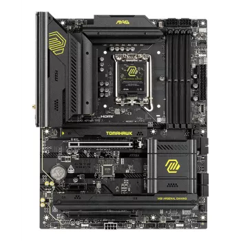 Motherboard MSI MAG B860 TOMAHAWK WIFI — Intel B860, LGA 1851, ATX, DDR5, 4x DIMM, 3x M.2, Wi‑Fi 7, 5GbE