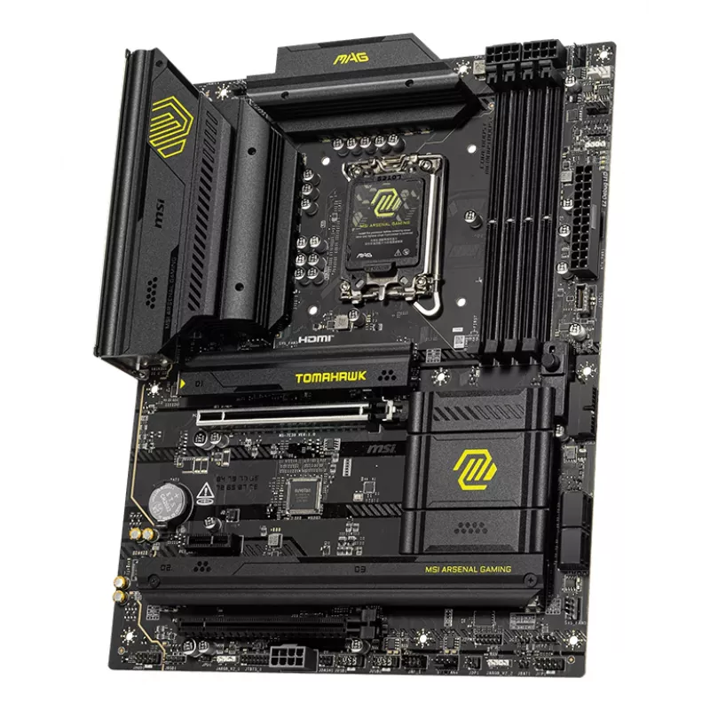 Motherboard MSI MAG B860 TOMAHAWK WIFI — Intel B860, LGA 1851, ATX, DDR5, 4x DIMM, 3x M.2, Wi‑Fi 7, 5GbE