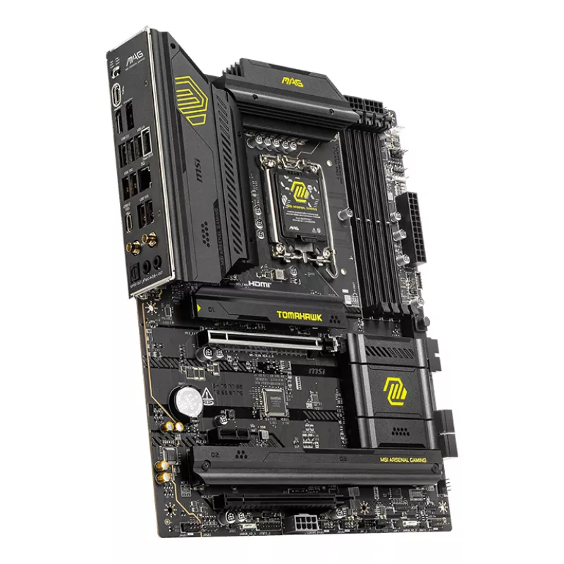 Motherboard MSI MAG B860 TOMAHAWK WIFI — Intel B860, LGA 1851, ATX, DDR5, 4x DIMM, 3x M.2, Wi‑Fi 7, 5GbE