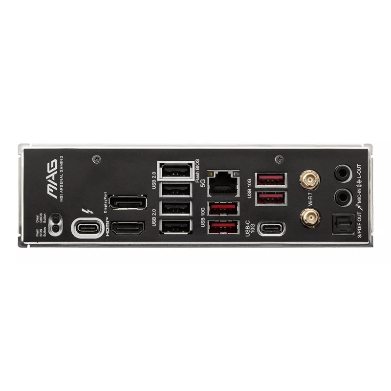 Motherboard MSI MAG B860 TOMAHAWK WIFI — Intel B860, LGA 1851, ATX, DDR5, 4x DIMM, 3x M.2, Wi‑Fi 7, 5GbE