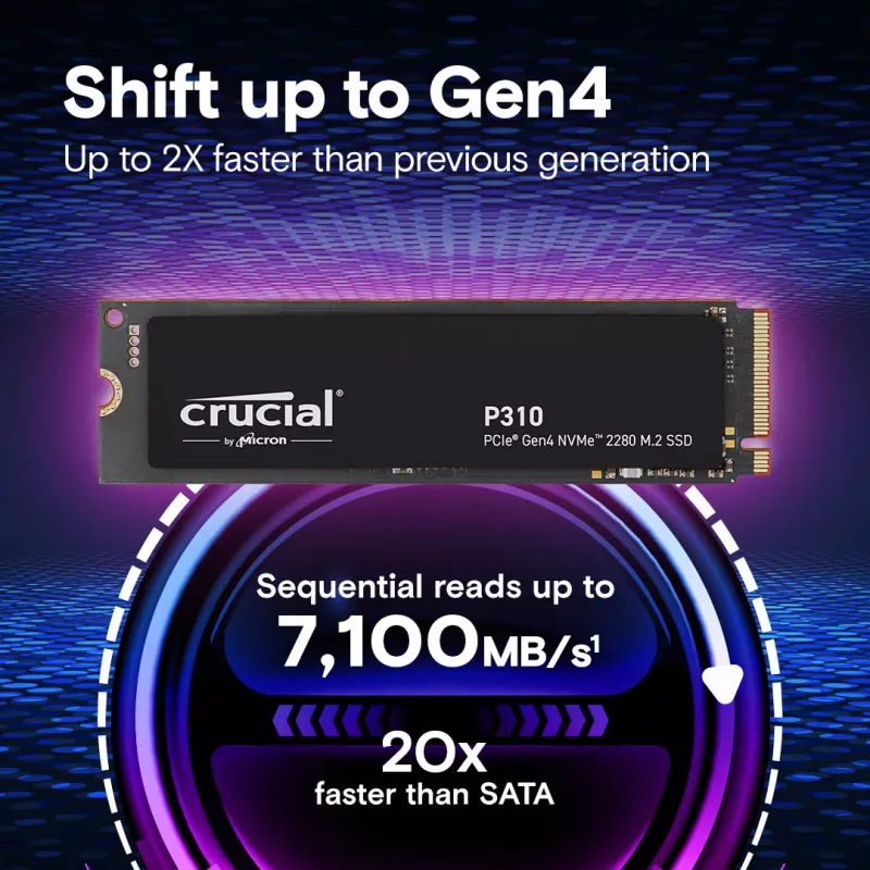 MICRON / CRUCIAL SSD - Crucial P310 - 2 TB - PCIe Gen4 x4 - M.2 2280