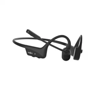 Headset Shokz OpenComm2 UC 2025 — kabelloses Knochenschall-Ohrhörer-Headset, 16 h Sprechzeit, USB Typ-A/Typ-C, ANC, 29 m Reichweite, schwarz