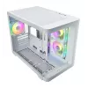 FSP S380-WA Gehäuse Mini Tower mITX, mATX Weiß ARGB