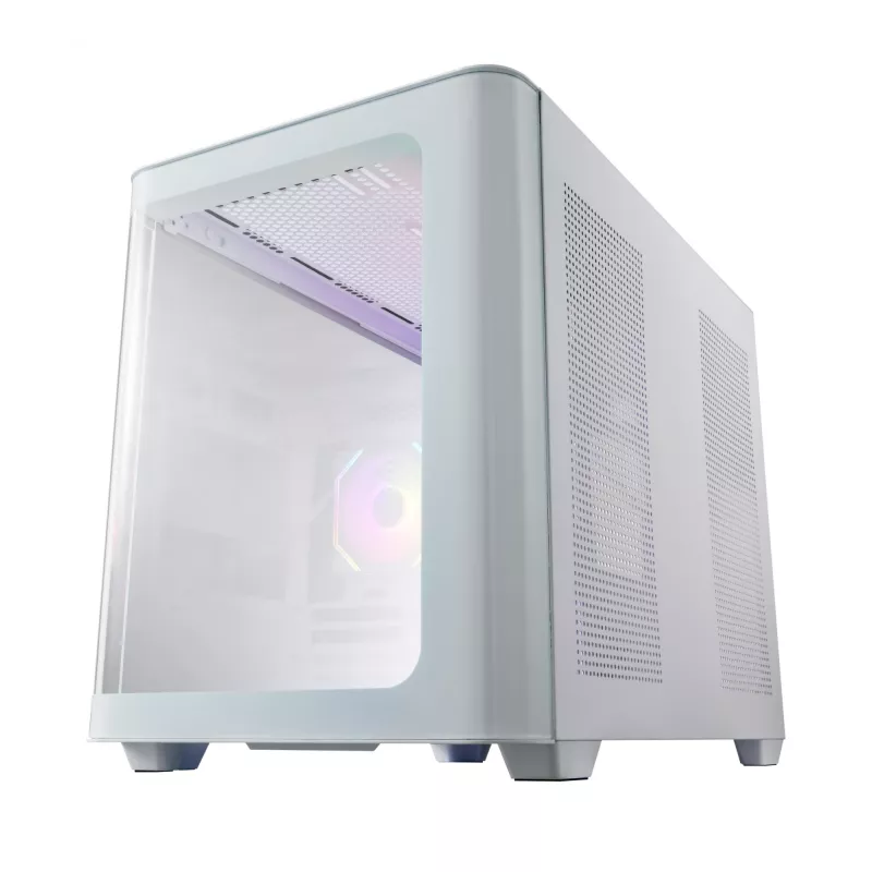 FSP S380-WA Gehäuse Mini Tower mITX, mATX Weiß ARGB