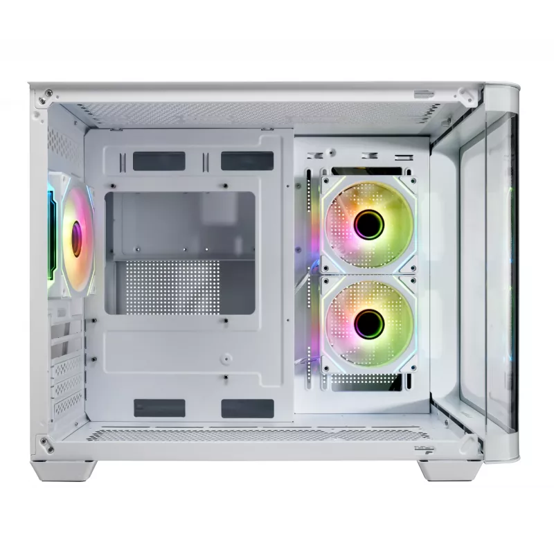 FSP S380-WA Gehäuse Mini Tower mITX, mATX Weiß ARGB