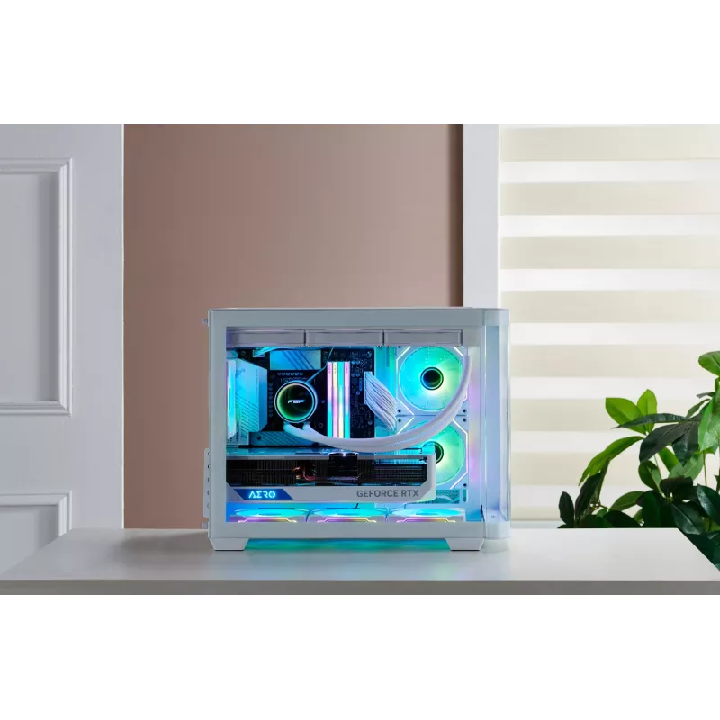 FSP S380-WA Gehäuse Mini Tower mITX, mATX Weiß ARGB