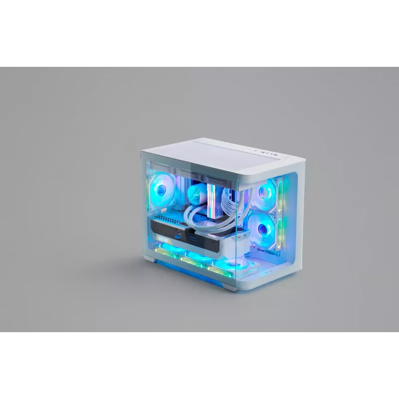 FSP S380-WA Gehäuse Mini Tower mITX, mATX Weiß ARGB