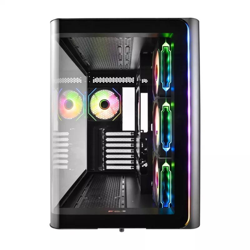 FSP M580-BA Gehäuse Midi Tower mITX, mATX Schwarz ARGB