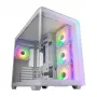 FSP M580-WA Gehäuse Midi Tower mITX, mATX Weiß ARGB, Midi Tower, PC, Weiß, ATX, micro ATX, Mini-ITX, Glas, SPCC, Gaming