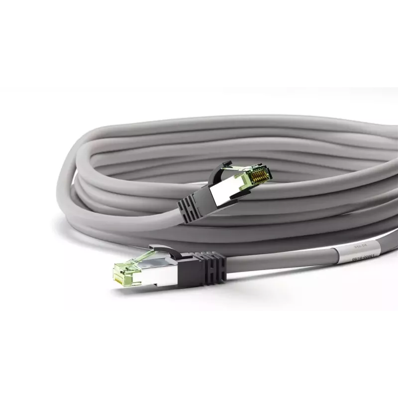 Netzwerkkabel Goobay CAT 8.1 Patchkabel RJ-45 Cat8.1 2m Grau