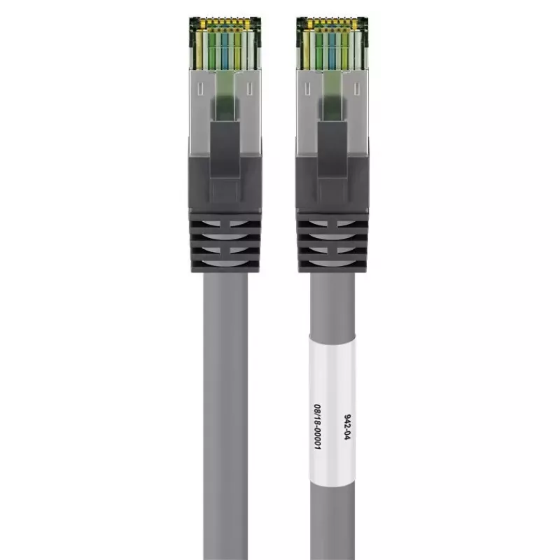 Netzwerkkabel Goobay CAT 8.1 Patchkabel RJ-45 Cat8.1 2m Grau