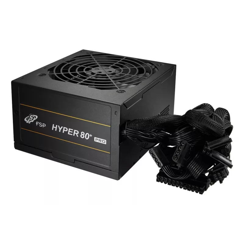 FSP HYPER 80+ PRO 550W Netzteil ATX ATX3.1 Schwarz, 550 W, 200 - 240 V, 4,5 A, Aktiv, 85 W, 549,6 W