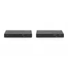 DIGITUS HDBaseT KVM Extender Set. 150m 4K/60Hz. USB 2.0. PoC. IR. Schwarz