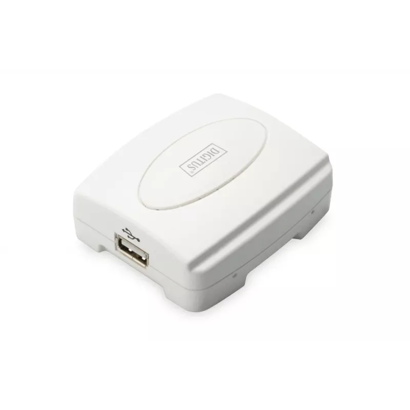 DIGITUS USB-Printserver, 1-Port 1x RJ45, 1x USB A, USB 2.0 Für alle gängigen Betriebssysteme