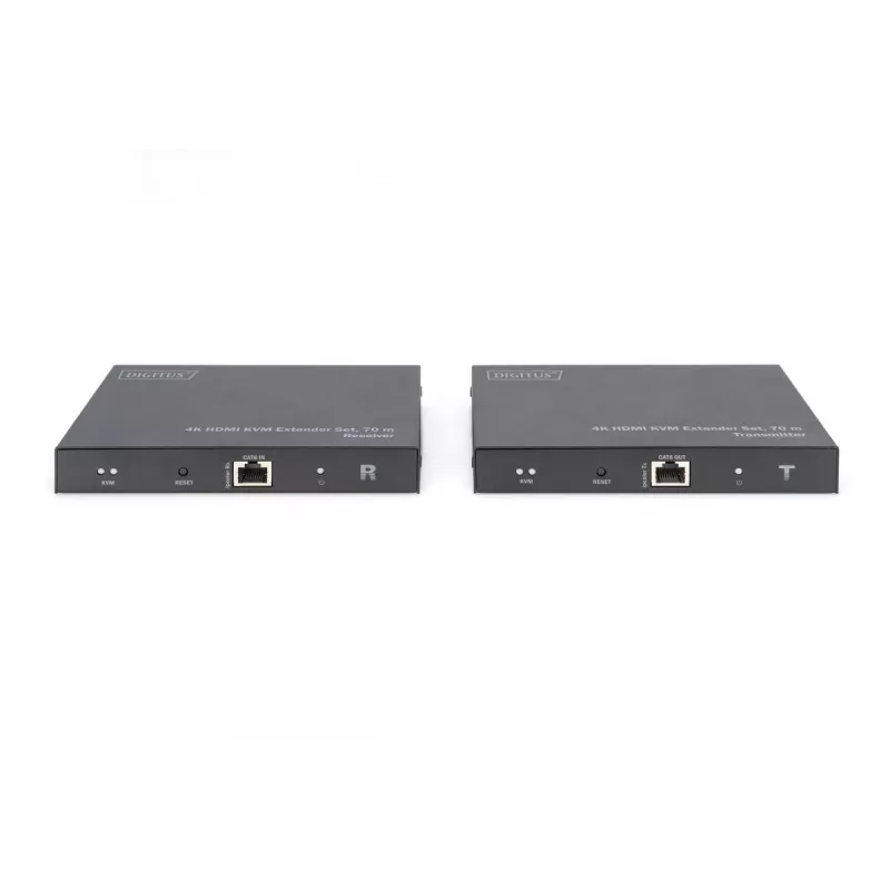 DIGITUS HDMI 2.0 HDMI KVM Extender Set – 70 m, USB 1.1, Touchpanel-Unterstützung