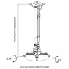 Projektor-Decken-Wandhalterung Equip 650703