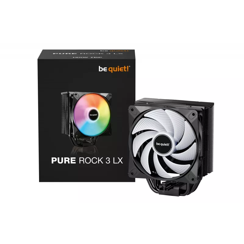 be quiet! Pure Rock 3 LX Prozessor-Luftkühler 12 cm Schwarz 1 Stk.