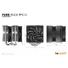 be quiet! Pure Rock Pro 3 Prozessorluftkühler 12 cm Silber 1 Stück