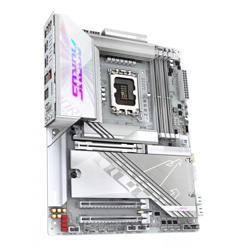 Motherboard GIGABYTE Z890 AORUS PRO ICE — Intel Z890, LGA 1851, ATX, DDR5, 4x DIMM, 4x M.2, 2.5Gb LAN, Wi‑Fi