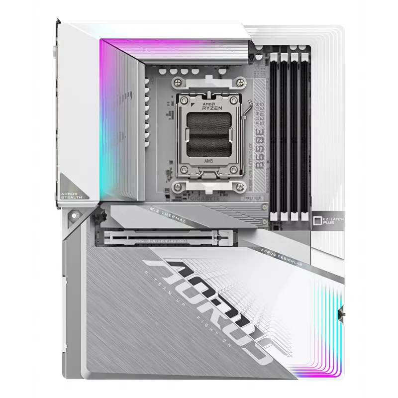 Motherboard GIGABYTE B650E AORUS STEALTH ICE, AMD B650E, Sockel AM5, ATX