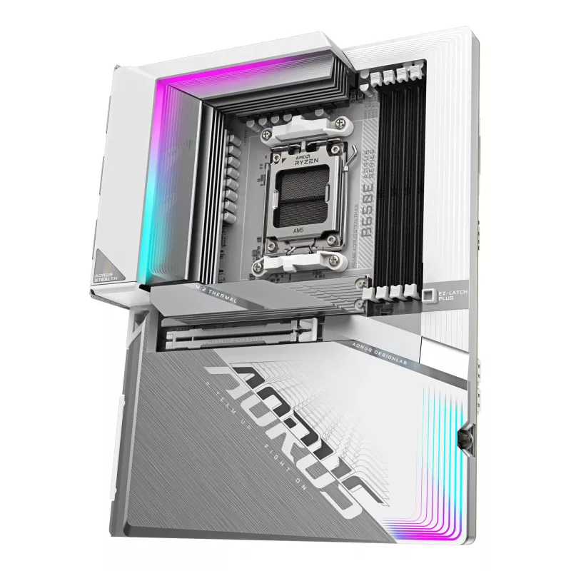 Motherboard GIGABYTE B650E AORUS STEALTH ICE, AMD B650E, Sockel AM5, ATX
