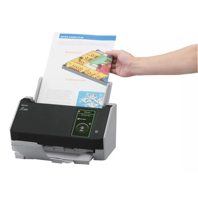 Ricoh fi-8040 ADF + manueller Einzugscanner 600 x 600 DPI A4 Schwarz, Grau