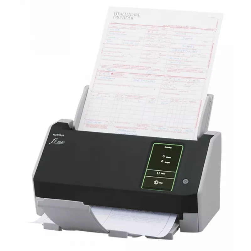 Ricoh fi-8040 ADF + manueller Einzugscanner 600 x 600 DPI A4 Schwarz, Grau