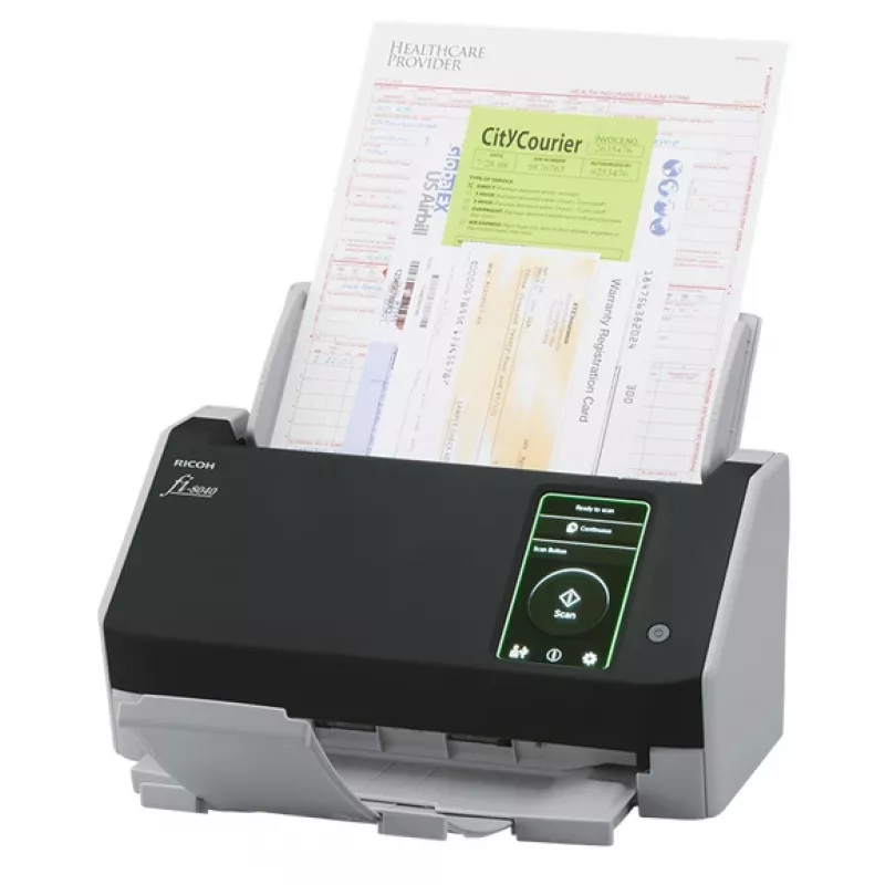 Ricoh fi-8040 ADF + manueller Einzugscanner 600 x 600 DPI A4 Schwarz, Grau