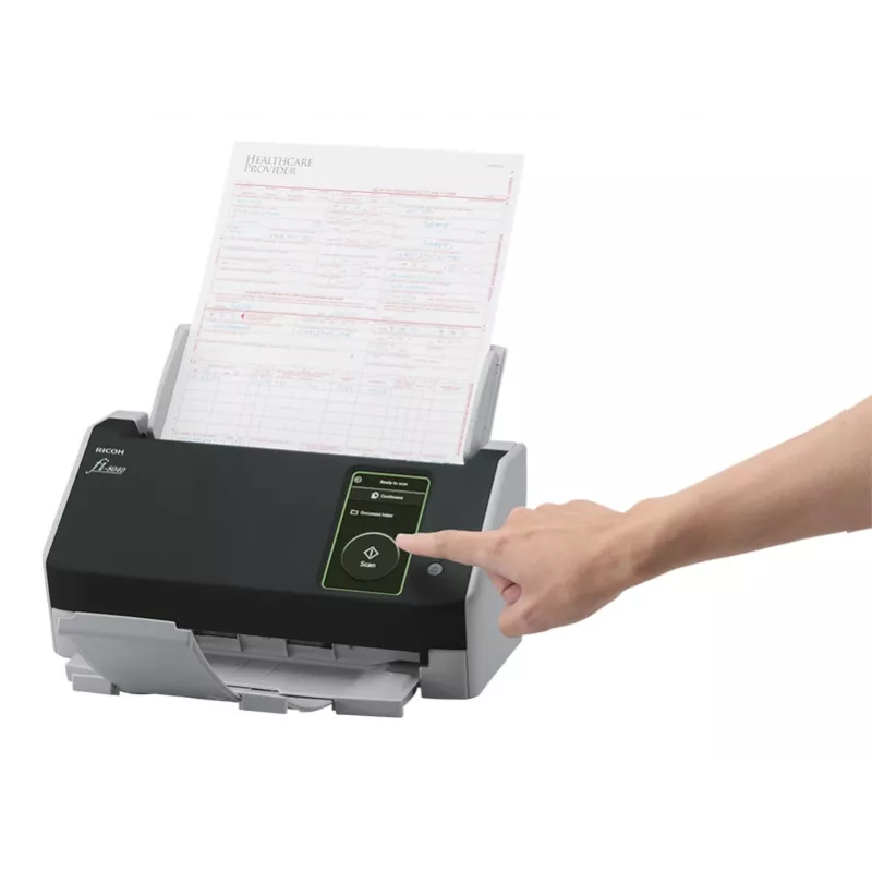 Ricoh fi-8040 ADF + manueller Einzugscanner 600 x 600 DPI A4 Schwarz, Grau
