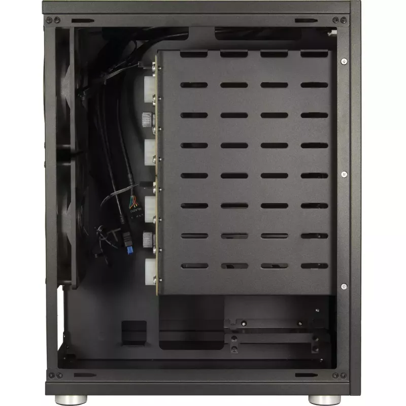 HDD-Gehäuse Inter-Tech NAS-8 2,5/3,5 Zoll Schwarz