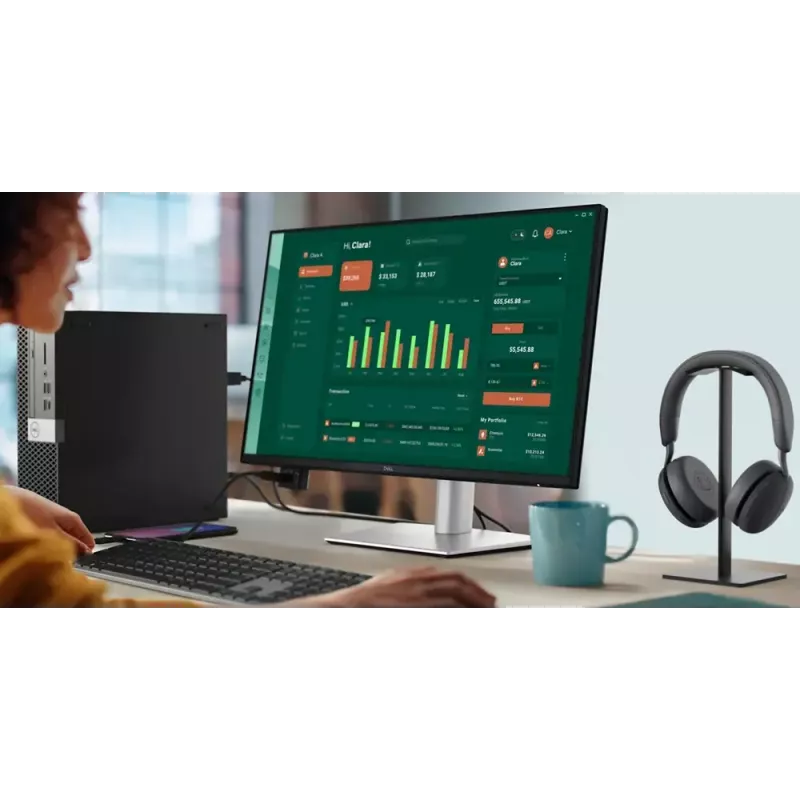 DELL Pro Plus P2425D Computer-Monitor 61 cm (24 Zoll) 2560 x 1440 Pixel Quad HD LCD Schwarz, Silber