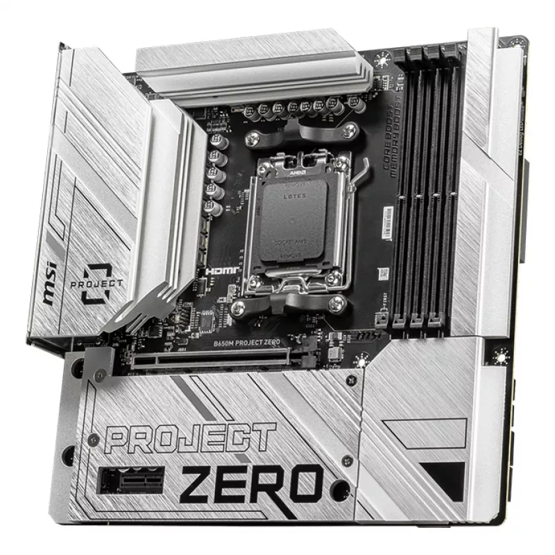 MSI B650M PROJECT ZERO Motherboard AMD B650 Sockel AM5 micro ATX