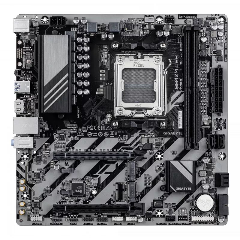 Motherboard GIGABYTE B840M D2H, AMD Ryzen 9000, Socket AM5, Micro ATX