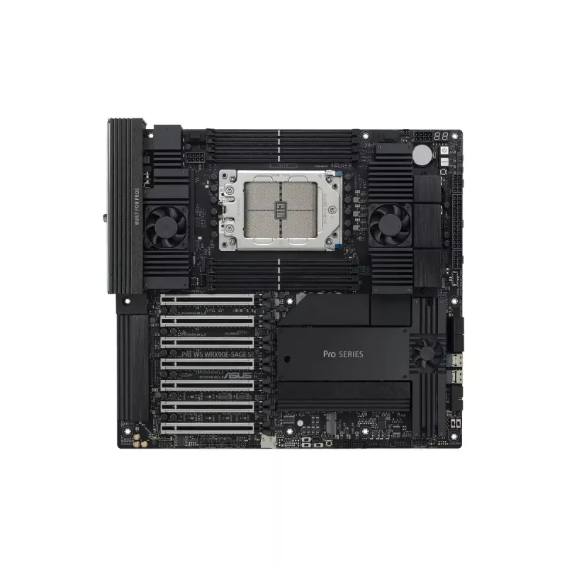 Motherboard ASUS PRO WS WRX90E-SAGE SE, AMD WRX90 Chipsatz, Sockel sTR5, EEB, 8x DDR5 DIMM, 7x PCIe x16 GEN5, 4x M.2, 2x USB4 GEN3X2