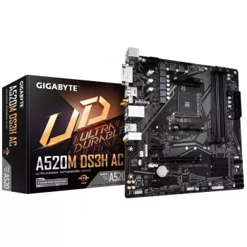 Motherboard GIGABYTE A520M DS3H AC, A520, AM4, Micro ATX