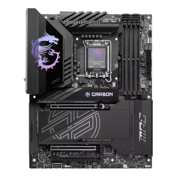 Motherboard MSI MPG Z890 CARBON WIFI ATX — Intel LGA1851, Z890, DDR5, 4x DIMM, 5x M.2, Wi‑Fi 7, 2,5Gb LAN