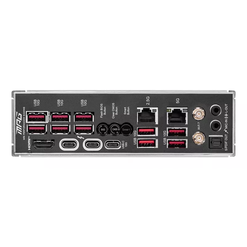 Motherboard MSI MPG Z890 CARBON WIFI ATX — Intel LGA1851, Z890, DDR5, 4x DIMM, 5x M.2, Wi‑Fi 7, 2,5Gb LAN