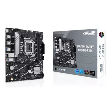Motherboard ASUS PRIME B760M-R D4 Intel B760 LGA 1700 micro ATX