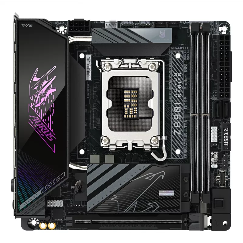 Motherboard GIGABYTE Z890I AORUS ULTRA, Intel Chipsatz, LGA 1851, Mini ITX