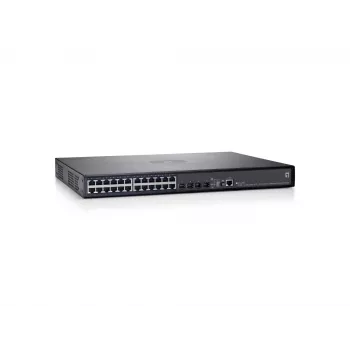 LevelOne 26-Port Stackable L3 Managed Gigabit Ethernet Switch, 4 Ports SFP/RJ45 Combo, 2 Modulsteckplätze 10-Gigabit