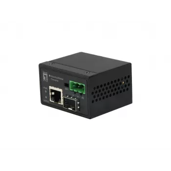 LevelOne RJ45 auf SFP Fast Ethernet Industrieller Medienkonverter, -40°C bis 75°C