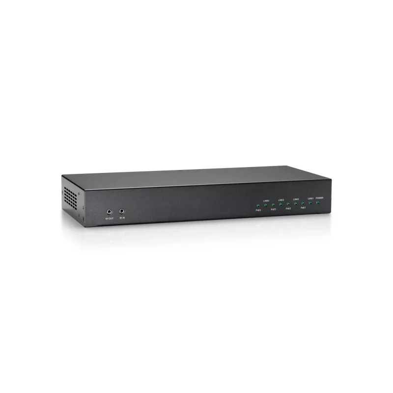 LevelOne HDMI over Cat.5 Transmitter, HDBaseT, 100 m, 4 Kanalausgänge, 802.3af PoE